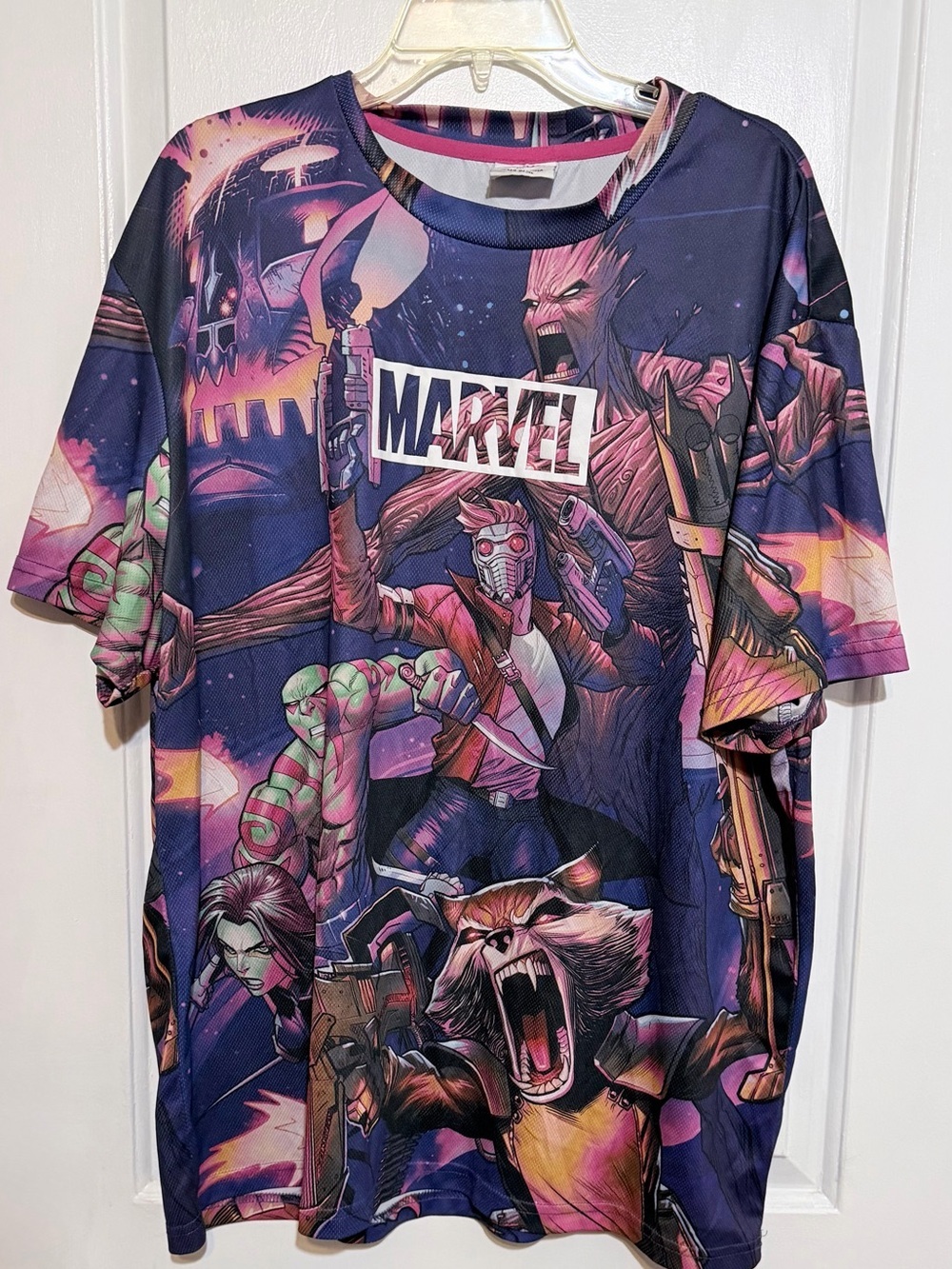 Marvel Guardians of the Galaxy Graphic Tee - Purple Pink Blue XXL